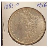 1883-O  Morgan SIlver Dollar M564