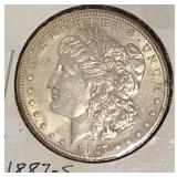 1887- S   Morgan Silver Dollar