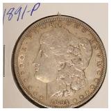 1891- P  Morgan Silver Dollar