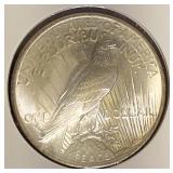 1924- P  Peace Silver Dollar MS64