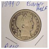 1899- O Barber Half Dollar Rare!