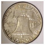 1958- D   Franklin Half  from Mint Set - NICE!