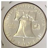 1961- P   Franklin Half Proof MS70