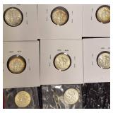 8 -  1964 Silver Dimes From Mint Sets