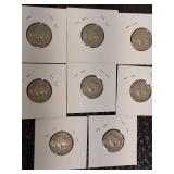 8- Different Buffalo Nickels