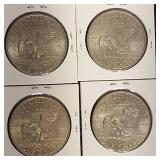 4- Ike Dollars In Great Condition!