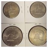 2 Ike 1976 & 2 Kennedy 1976 BiCentennial Coins !