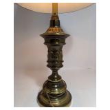 Mid Century Large Brass Lamp- Works!