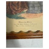 Vintage Framed French Fashion Print by Artist Anais Tardouze, 1940