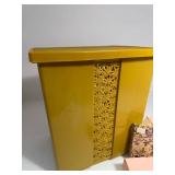 Vintage Laundry Basket & Sears Best Rechargeable Cordless Pink Electric Scissors
