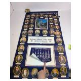 1963 John F. Kennedy Advertising All American Presidential Poster Calendar