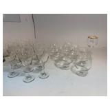 Large Lot of Wine Glasses