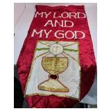 Large Religious Banner & Vintage Christmas
