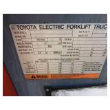 Toyota 7BRU18 Standup Reach Electric Forklift - For Parts or Repair Toyota 7BRU18 Standup Reach Electric Forklift - For Parts or Repair
