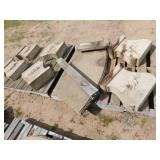 Round Concrete Table and Benches Round Concrete Table and Benches