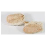 Vintage Native American Crafted Bunny Slippers
