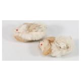 Vintage Native American Crafted Bunny Slippers