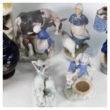 Vintage Porcelain Figure Lot of 10 Statues