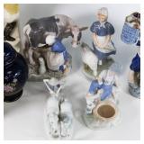 Vintage Porcelain Figure Lot of 10 Statues