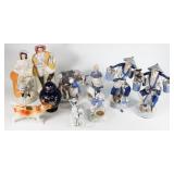 Vintage Porcelain Figure Lot of 10 Statues