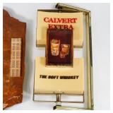Calvert Whiskey Advertisement Lot