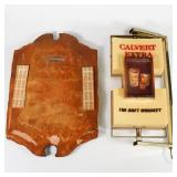Calvert Whiskey Advertisement Lot