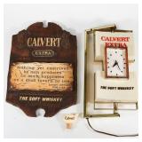 Calvert Whiskey Advertisement Lot