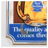 Pabst Blue Ribbon Wood Sign