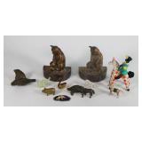 Vintage Figurine Lot - Bronze Statues