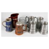 Beer Mug/Scotch Pitcher Lot