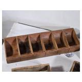 Lot of Vintage Wooden Boxes and Organizers Lot of Vintage Wooden Boxes and Organizers