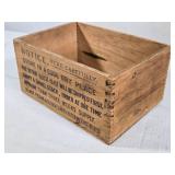 Yeast Foam Wooden Box approximately 10 inches long, 7 inches wide, and 5 1/2 inches tall Yeast Foam Wooden Box approximately 10 inches long, 7 inches wide, and 5 1/2 inches tall