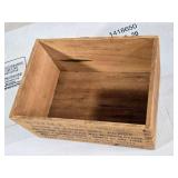 Yeast Foam Wooden Box approximately 10 inches long, 7 inches wide, and 5 1/2 inches tall Yeast Foam Wooden Box approximately 10 inches long, 7 inches wide, and 5 1/2 inches tall