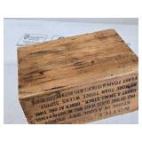 Yeast Foam Wooden Box approximately 10 inches long, 7 inches wide, and 5 1/2 inches tall Yeast Foam Wooden Box approximately 10 inches long, 7 inches wide, and 5 1/2 inches tall
