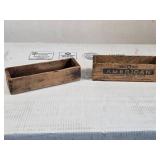 Vintage Mel-O-Bit American Cheese Wooden Box and Other Wooden Box Vintage Mel-O-Bit American Cheese Wooden Box and Other Wooden Box