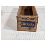 Vintage Mel-O-Bit American Cheese Wooden Box and Other Wooden Box Vintage Mel-O-Bit American Cheese Wooden Box and Other Wooden Box