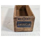 Vintage Mel-O-Bit American Cheese Wooden Box and Other Wooden Box Vintage Mel-O-Bit American Cheese Wooden Box and Other Wooden Box