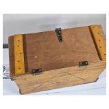 Bell & Gossett Company, Chicago, Illinois Vintage Wooden Box with Hinged Lid Bell & Gossett Company, Chicago, Illinois Vintage Wooden Box with Hinged Lid