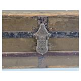 Antique Wooden Storage Trunk approx. 24" wide Antique Wooden Storage Trunk approx. 24" wide