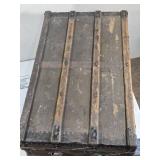 Antique Wooden Storage Trunk approx. 24" wide Antique Wooden Storage Trunk approx. 24" wide