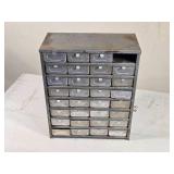 Perkins Products Inc. Metal Storage Cabinet with Drawers - Missing 1 Drawer Perkins Products Inc. Metal Storage Cabinet with Drawers - Missing 1 Drawer