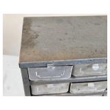Perkins Products Inc. Metal Storage Cabinet with Drawers - Missing 1 Drawer Perkins Products Inc. Metal Storage Cabinet with Drawers - Missing 1 Drawer