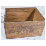 Yeast Foam Vintage Wooden Box  from Northwestern Yeast Co., Chicago, IL approx. 9" Long Yeast Foam Vintage Wooden Box  from Northwestern Yeast Co., Chicago, IL approx. 9" Long