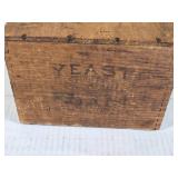 Yeast Foam Vintage Wooden Box  from Northwestern Yeast Co., Chicago, IL approx. 9" Long Yeast Foam Vintage Wooden Box  from Northwestern Yeast Co., Chicago, IL approx. 9" Long