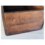 Antique Wooden Boxes with Stenciled Numbers 12" and 15 1/2" in Length Antique Wooden Boxes with Stenciled Numbers 12" and 15 1/2" in Length