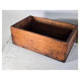 Antique Wooden Boxes with Stenciled Numbers 12" and 15 1/2" in Length Antique Wooden Boxes with Stenciled Numbers 12" and 15 1/2" in Length