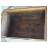 Antique Wooden Boxes with Stenciled Numbers 12" and 15 1/2" in Length Antique Wooden Boxes with Stenciled Numbers 12" and 15 1/2" in Length