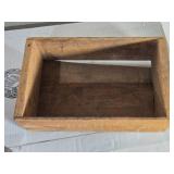 Antique Wooden Boxes with Stenciled Numbers 12" and 15 1/2" in Length Antique Wooden Boxes with Stenciled Numbers 12" and 15 1/2" in Length