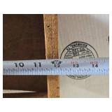 Antique Wooden Boxes with Stenciled Numbers 12" and 15 1/2" in Length Antique Wooden Boxes with Stenciled Numbers 12" and 15 1/2" in Length