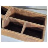 Wooden Organizer Box with Compartments 25" long Wooden Organizer Box with Compartments 25" long